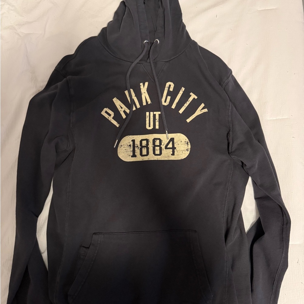 Park City UT 1884 Navy Hoodie Sweater